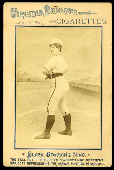CAB 1884 Virginia Brights Girls Baseball Cabinet Black Stocking Nine.jpg